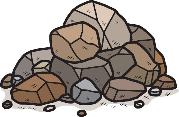 rock stack vector art illustration