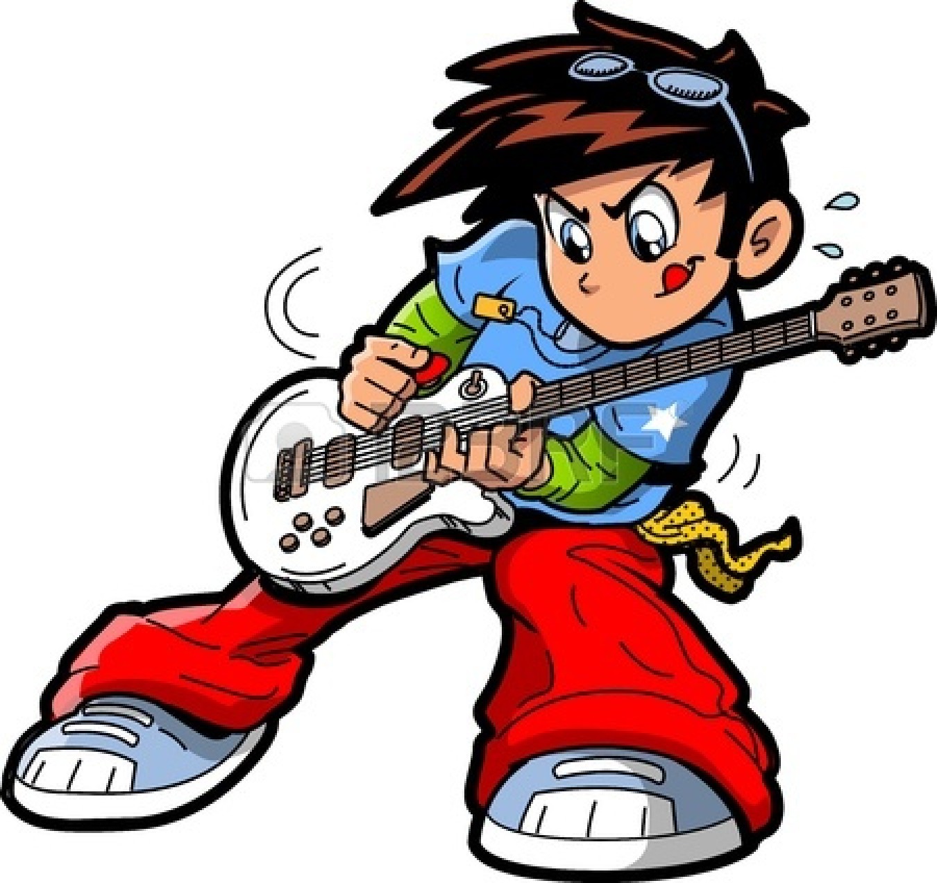 Rock Star Guitar Clip Art 20686651 Anime Manga Rock Star Guitar Player