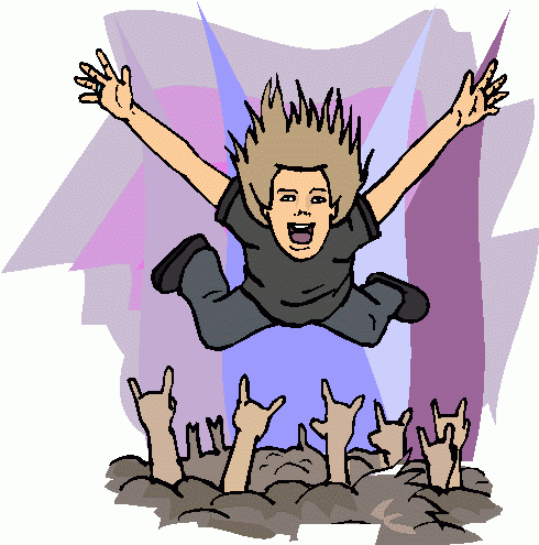Rock Star Stage Diving Clipart Rock Star Stage Diving Clip Art