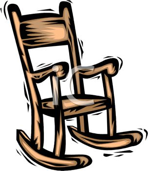 Rocking chair clipart image