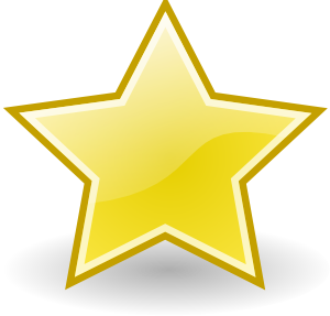 Rocket Emblem Star Clip Art