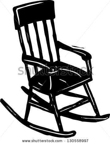 rocking chair clipart black a - Rocking Chair Clip Art