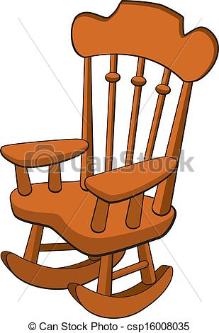 rocking chair clipart black a