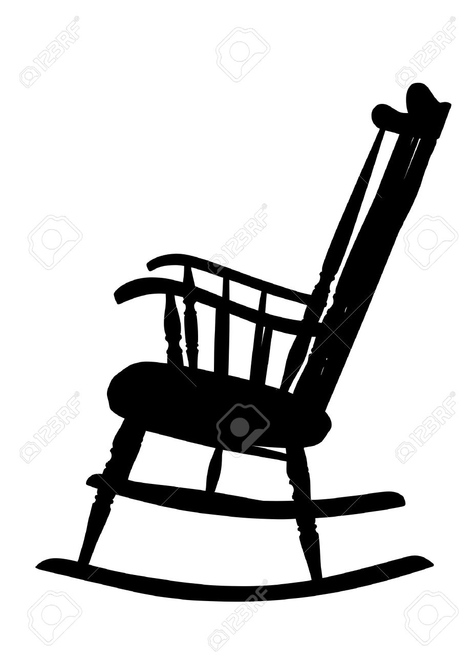 Кресло качалка силуэт