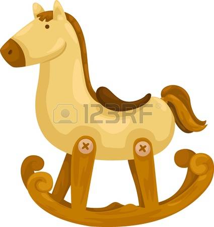 rocking horse: rocking horse vector illustration on a white background Illustration