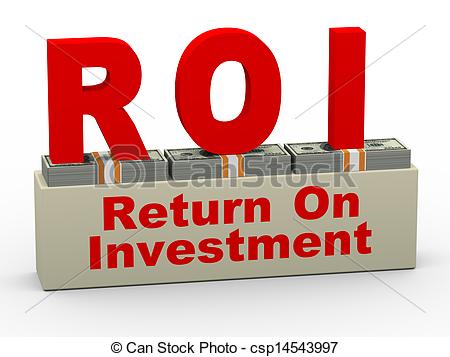 3d roi - return on investment - csp14543997
