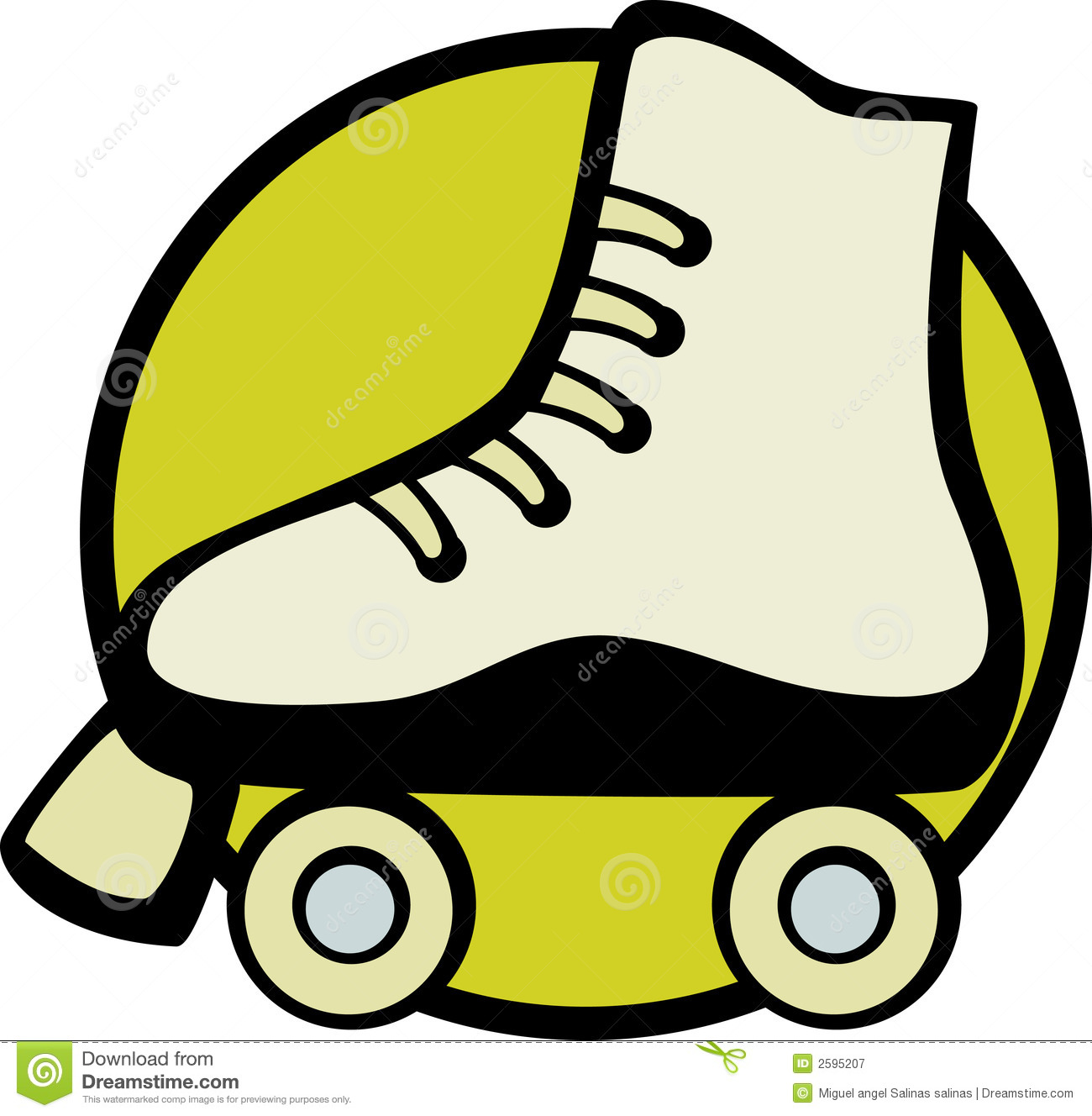 Roller skate vector illustration Royalty Free Stock Photography