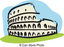 ... Rome (Colosseum) - Illustration of the Colosseum of Rome Rome (Colosseum) Clipartby ...