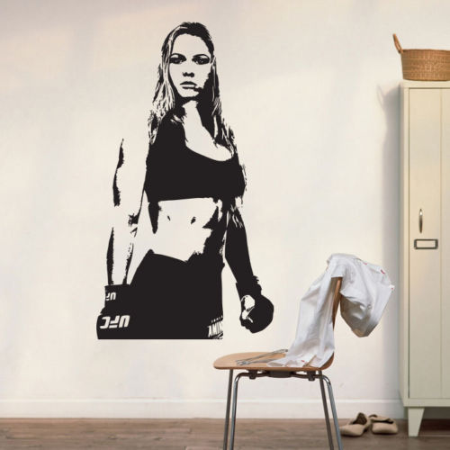 Removable Vinyl Carved UFC Champion MMA Ronda Rousey Wall Decal Art Poster  Decor Sticker Vinyl Mural