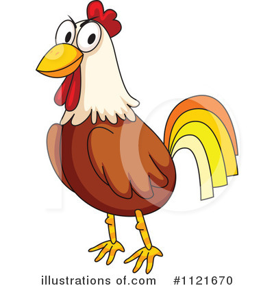 Rooster Clipart #1121670 - Illustration by colematt