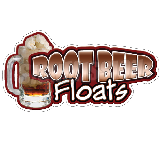 Root Beer Floats Concession Decal Cart Trailer Stand Sticker Equipment