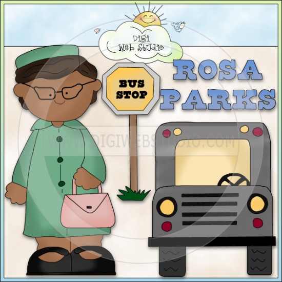 Rosa Parks 1 - NE Cheryl Seslar Clip Art