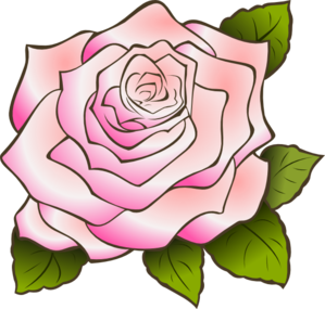 rose border clip art - Pink Rose Clip Art