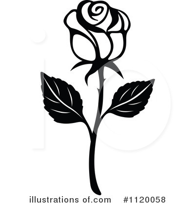 rose clipart - Black And White Rose Clip Art