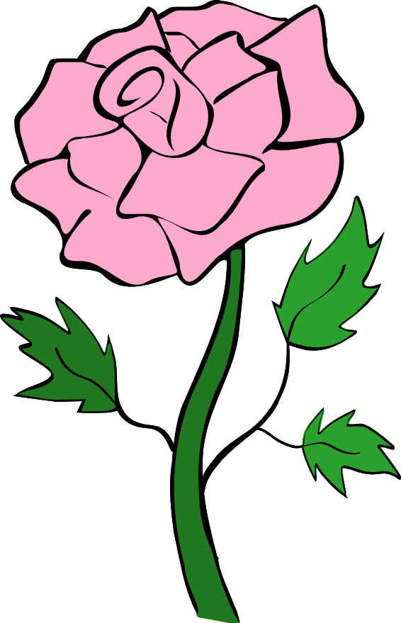Roses pink rose clip art noel - Pink Rose Clipart