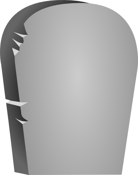 Rounded Tombstone Clip Art At - Blank Tombstone Clipart