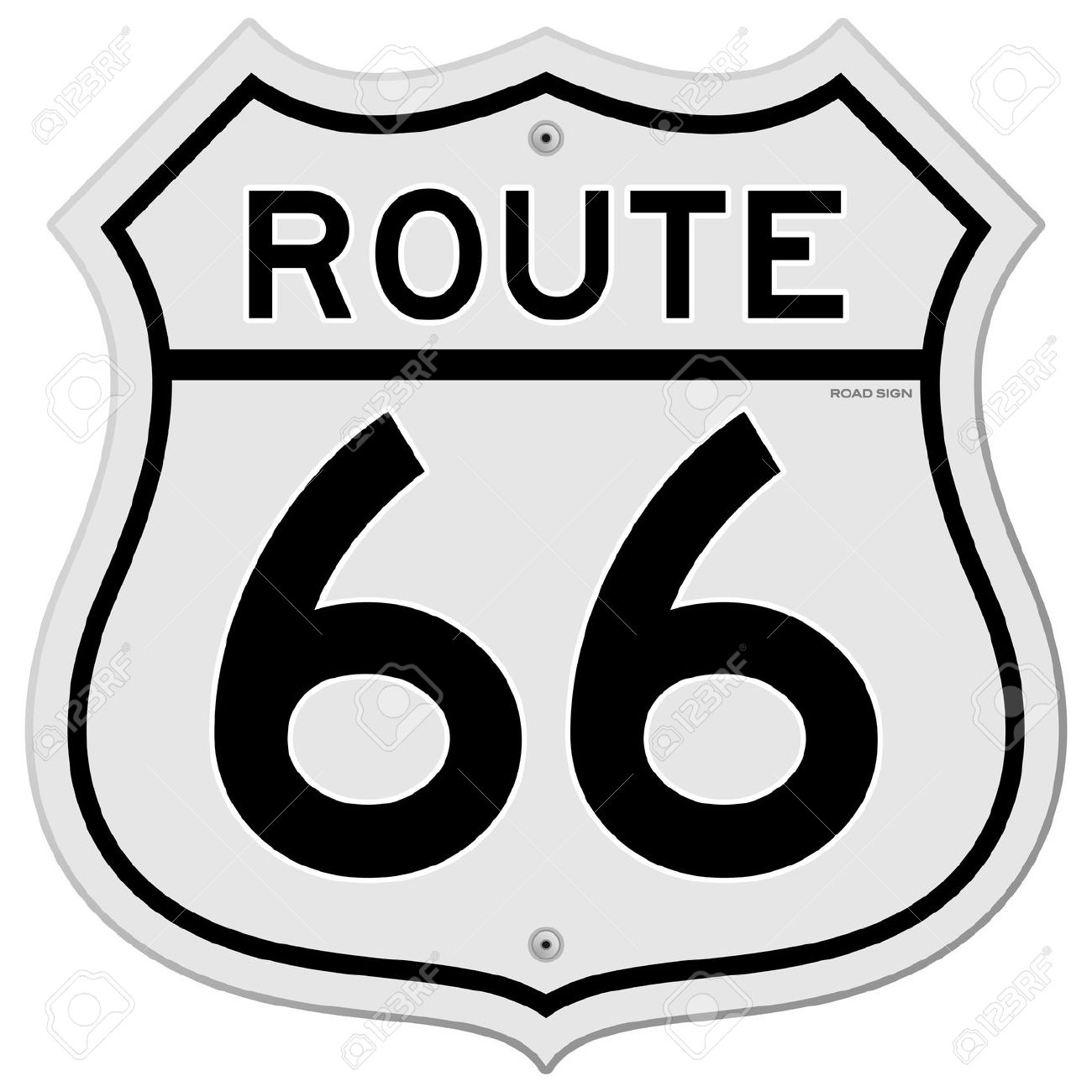 Route 66 Sign Stock Vector - .