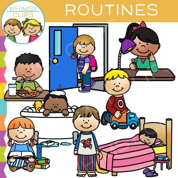 Daily Routine Clipart
