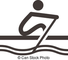 ... Rowing icon - Summer spor - Rowing Clipart