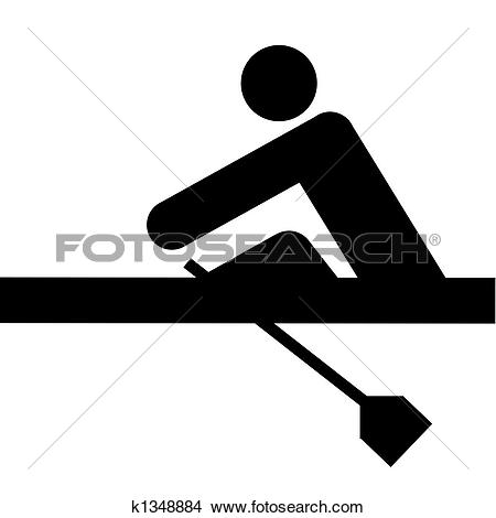rower - woman Stock Vector - 