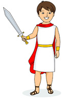 royal costume ancient greece. - Greek Clipart