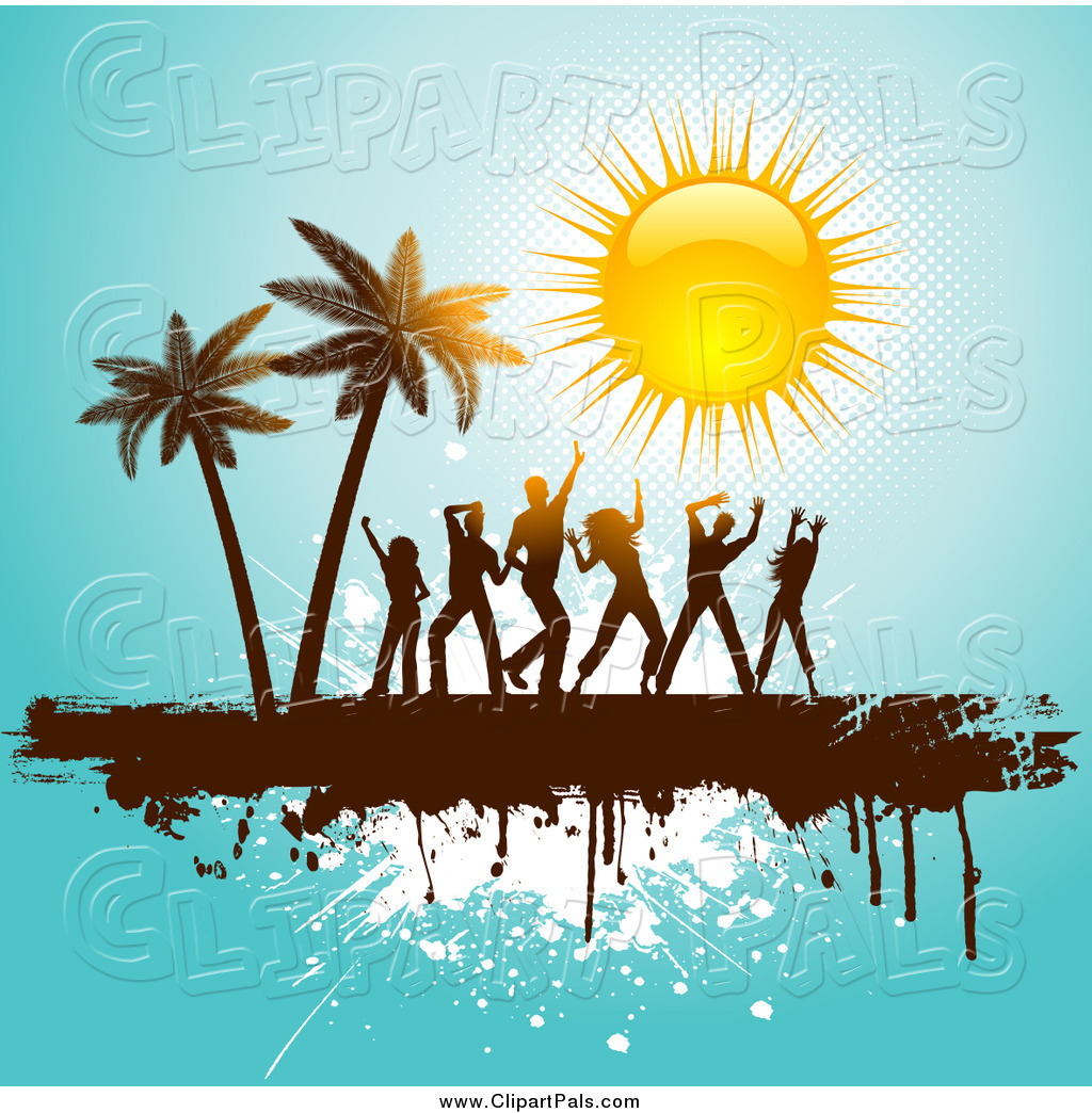 Royalty Free Beach Party Stoc - Beach Party Clip Art