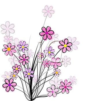 Wildflowers Clipart Flower Cl