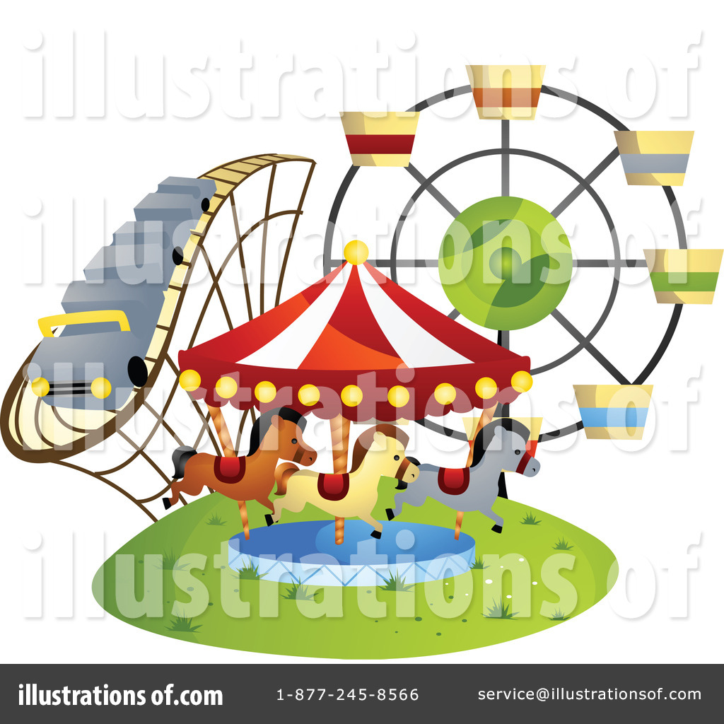 Royalty-Free (RF) Amusement Park Clipart Illustration #76184 by BNP Design Studio