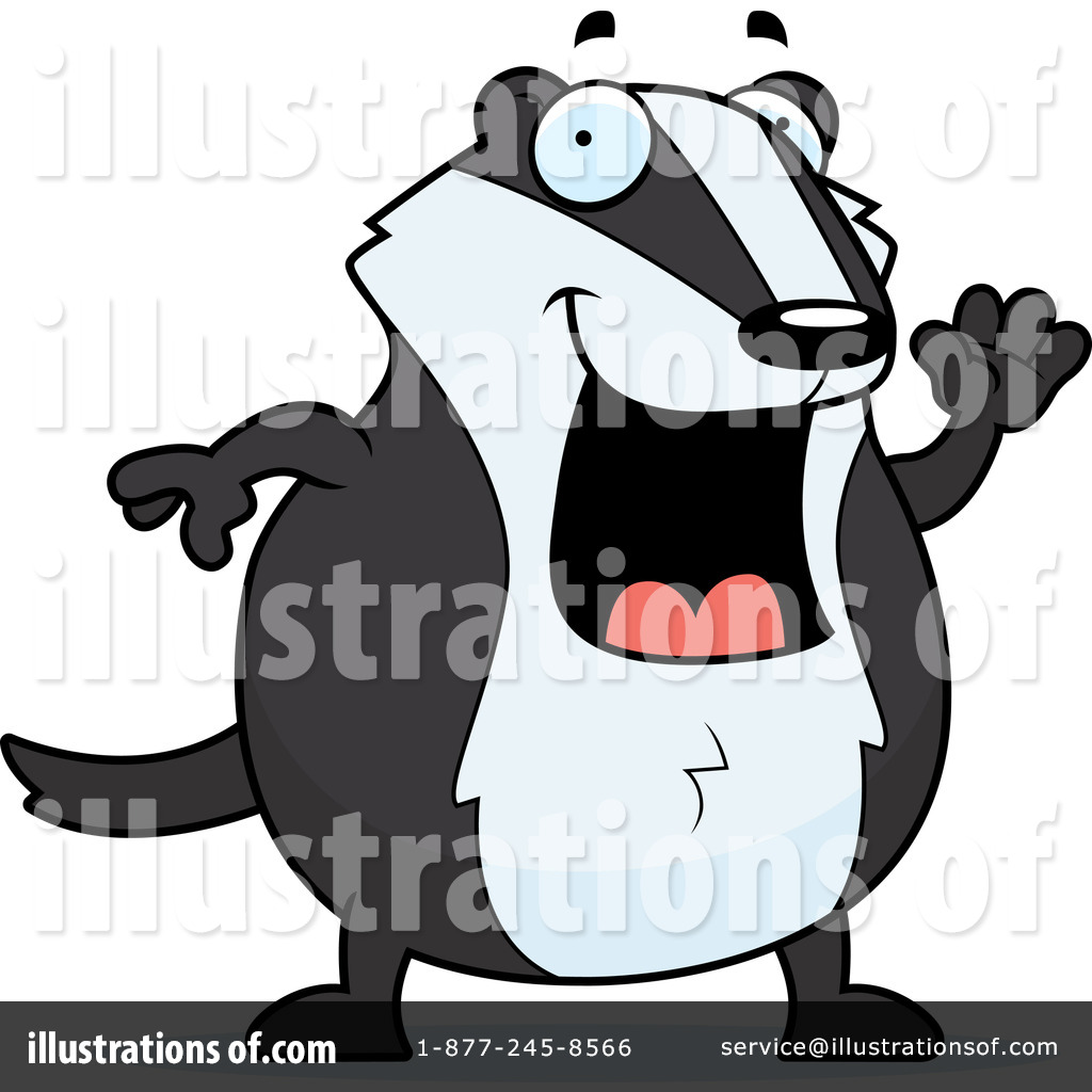 Royalty-Free (RF) Badger Clipart Illustration #1066634 by Cory Thoman