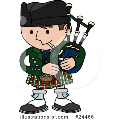 Royalty-Free (RF) Bagpipes Clipart Illustration #24466 by  AtStockIllustration