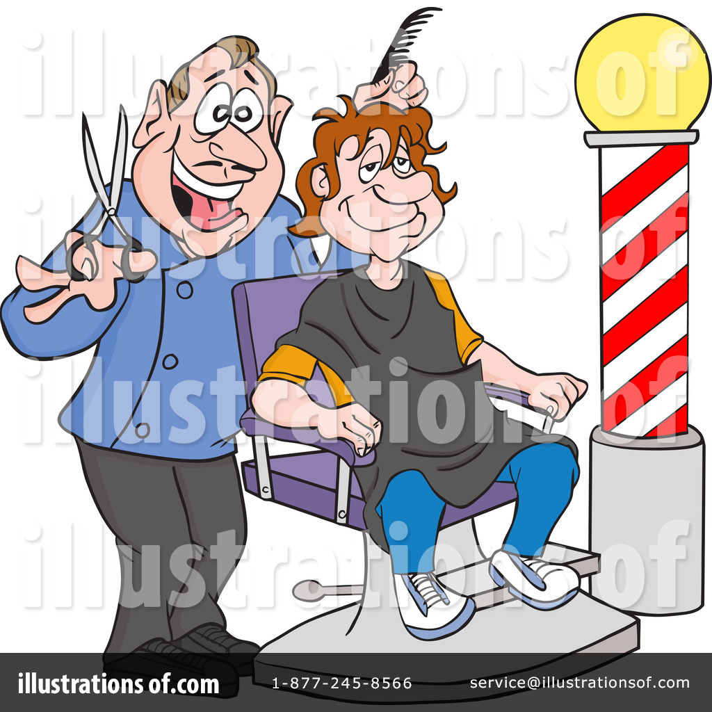 Royalty-Free (RF) Barber Clipart Illustration #1218557 by LaffToon