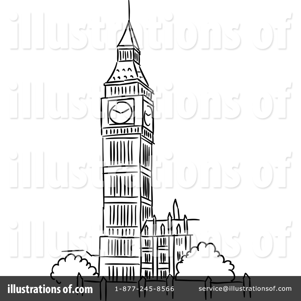 Royalty-Free (RF) Big Ben Clipart Illustration #1217425 by Vector Tradition SM