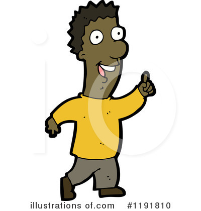 Royalty-Free (RF) Black Man Clipart Illustration #1191810 by lineartestpilot