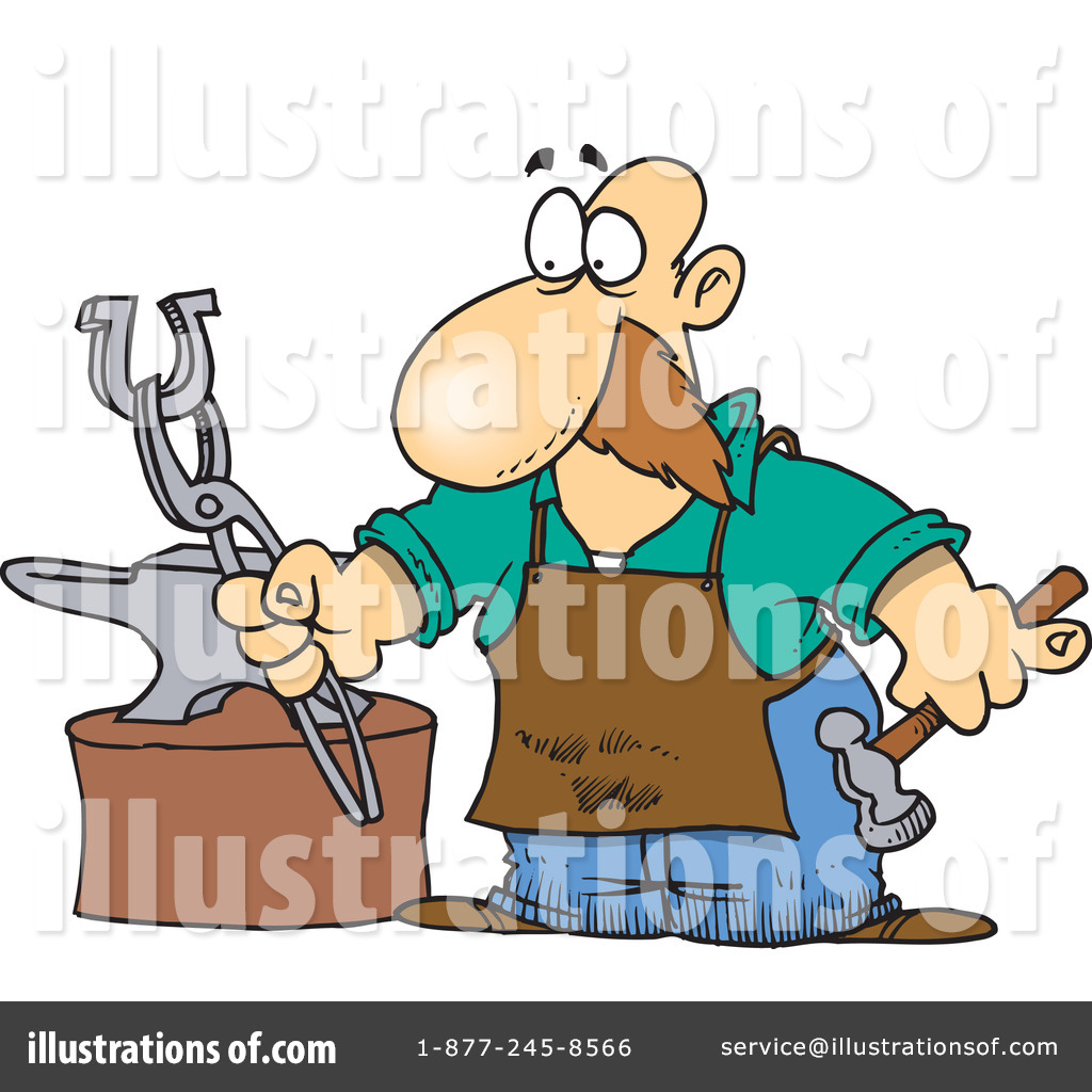 blacksmith: Cartoon smith on 