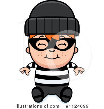 Royalty-Free (RF) Burglar Clipart Illustration #1124699 by Cory Thoman