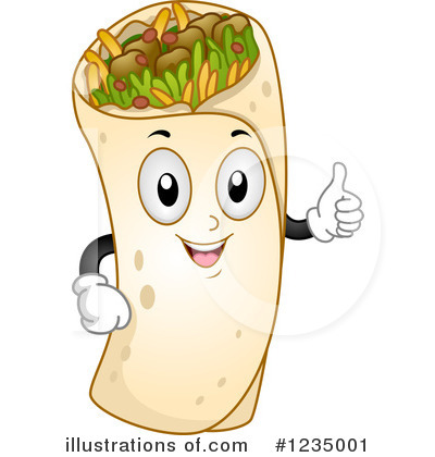 Royalty-Free (RF) Burrito Clipart Illustration by BNP Design Studio - Stock Sample