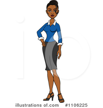 Royalty-Free (RF) Businesswoman Clipart Illustration #1106225 by Cartoon Solutions