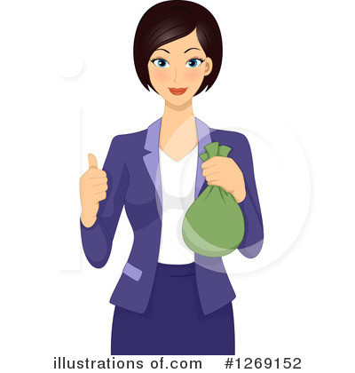Royalty-Free (RF) Businesswoman Clipart Illustration by BNP Design Studio - Stock Sample