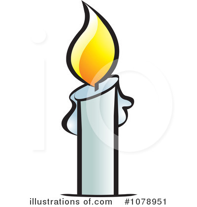 Birthday candle clipart black