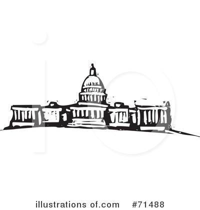 Royalty-Free (RF) Capital Building Clipart Illustration #71488 by xunantunich