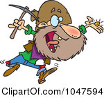 Royalty Free RF Clip Art Illustration Of A Cartoon Happy Prospector