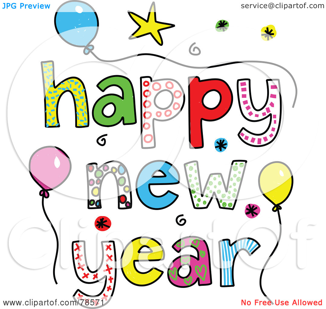 Happy new year clipart 6 .