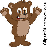Bear Cub School Clipart Black