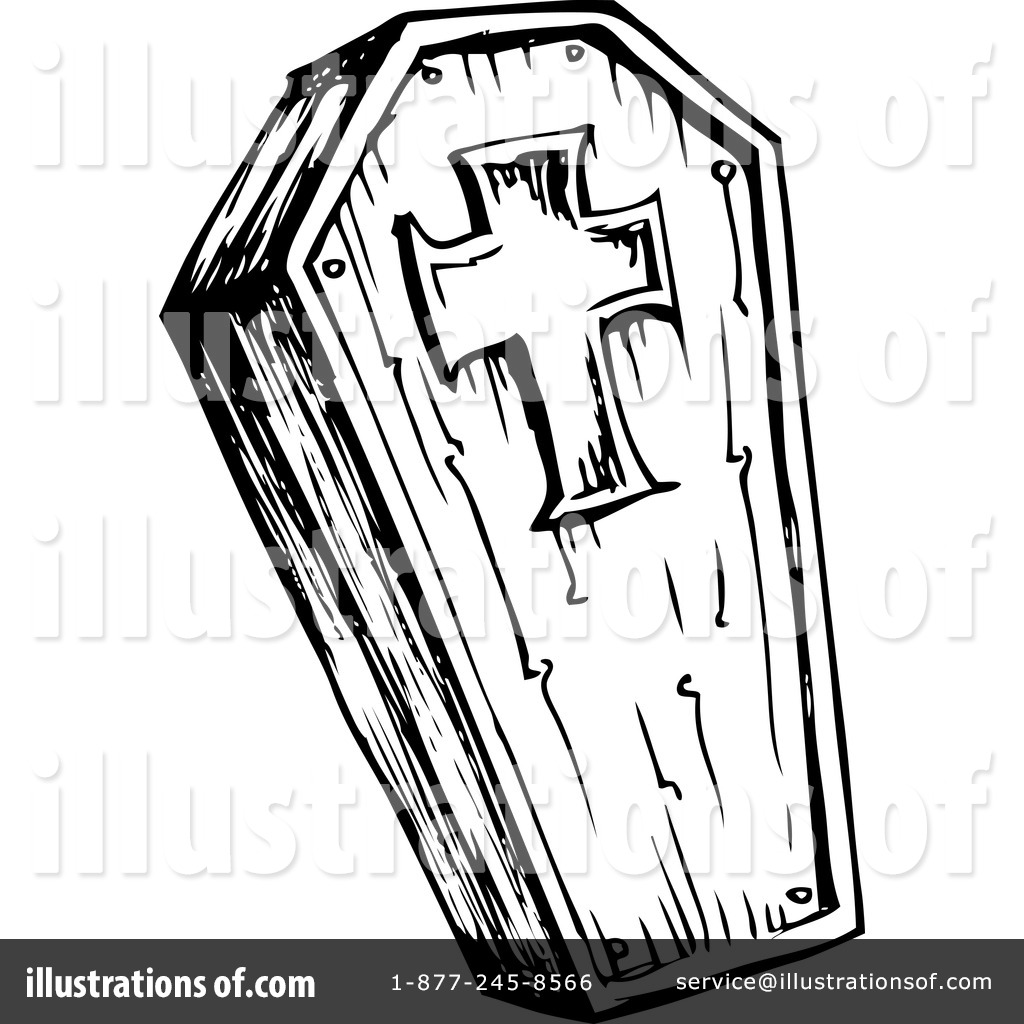 Royalty-Free (RF) Coffin Clipart Illustration #1124534 by visekart