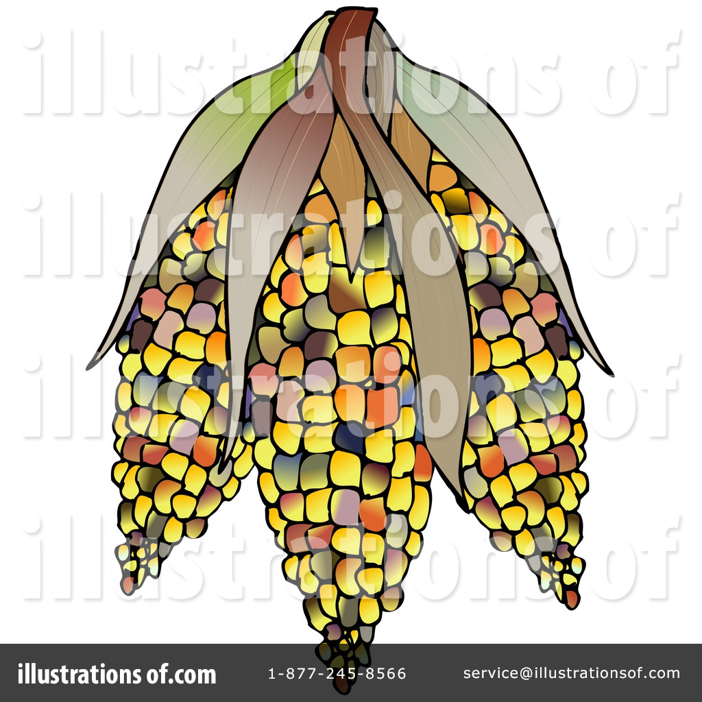 Royalty-Free (RF) Corn Clipart Illustration #1091980 by Dennis Cox