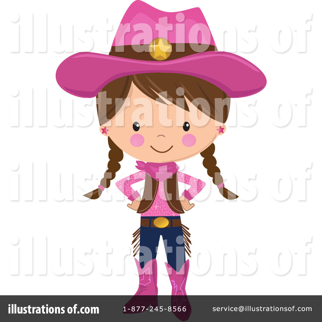 Royalty-Free (RF) Cowgirl Clipart Illustration #1212546 by peachidesigns