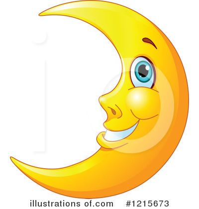 Royalty-Free (RF) Crescent Moon Clipart Illustration #1215673 by Pushkin