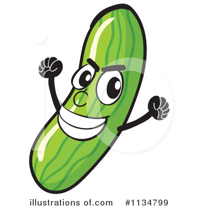 Royalty-Free (RF) Cucumber Clipart Illustration #1134799 by colematt