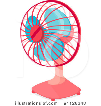 Royalty-Free (RF) Desk Fan Clipart Illustration #1128348 by colematt