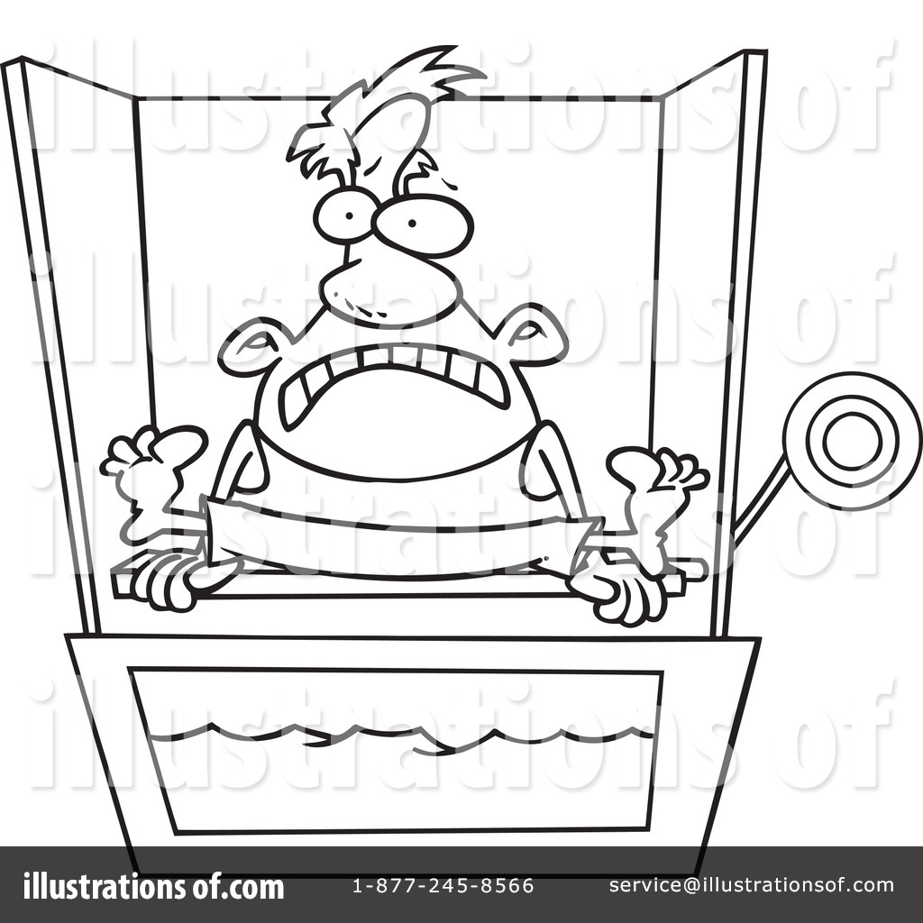Royalty-Free (RF) Dunk Tank Clipart Illustration by Ron Leishman - Stock Sample